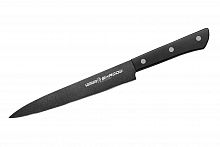 Нож Samura для нарезки Shadow слайсер с покрытием Black-coating, 19,6 см, AUS-8, ABS пластик