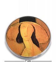 pr-M29MO Зеркальце "Портрет Жанны Эбютерн в большой шляпе" Амедео Модильяни (Museum.Parastone)