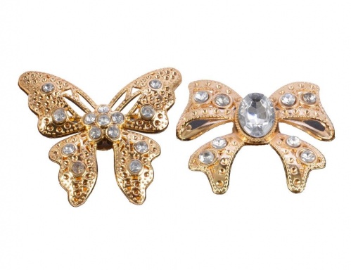 Набор колец для салфеток "Ювелирная прелесть - бабочки", медные, 5 см, (набор 4 кольца), Kaemingk фото 3
