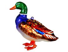 Ёлочная игрушка КРАСАВЧИК СЕЛЕЗЕНЬ, стекло, 11 см, Kurts Adler