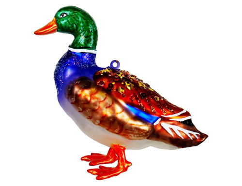 Ёлочная игрушка КРАСАВЧИК СЕЛЕЗЕНЬ, стекло, 11 см, Kurts Adler