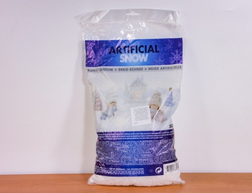 Искусственный снег ARTIFICIAL SNOW мягкий, белый, 500 г, Koopman International фото 5