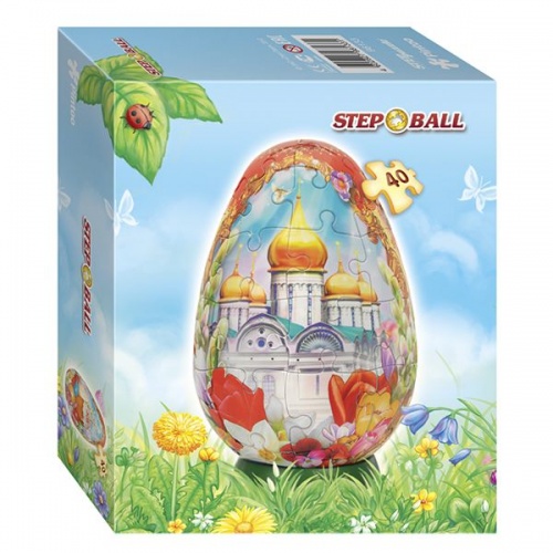 Пазл-шар Пасхальное яйцо, 40 элементов, Step Puzzle, фото 5