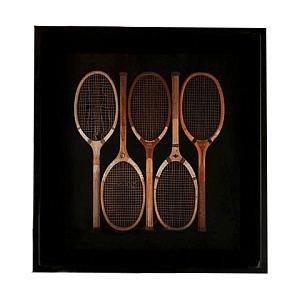 Картина теннисные ракетки restoration hardware, h-dim-ws-0003-z, 88x7x93 см