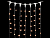Светодиодный занавес Quality Light 2*2 м 400 экстра теплых белых LED ламп, прозрачный ПВХ, соединяемый, IP44, Laitcom