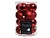 Стеклянные шары ДЕЛЮКС МИНИ матовые и глянцевые, цвет: красный, 35 мм, упаковка 16 шт., Kaemingk (Decoris)