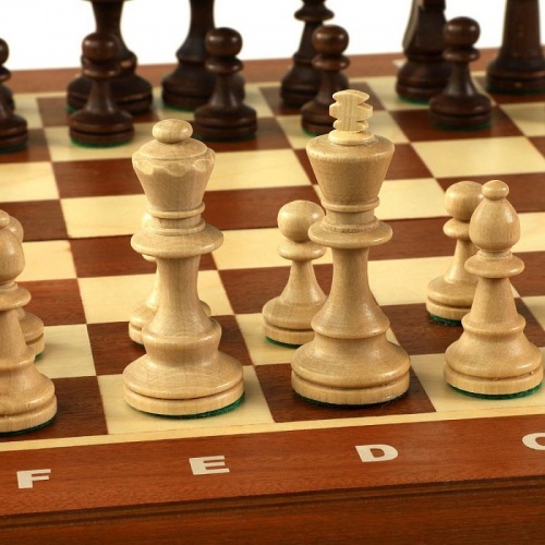 Шахматы "Торнамент 6", шахматная доска в коробке, Wegiel фото 2