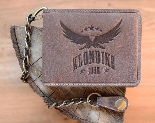 Бумажник Klondike Happy Eagle, коричневый, 12,5x10 см фото 2