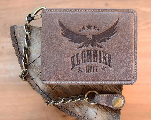 Бумажник Klondike Happy Eagle, коричневый, 12,5x10 см фото 10