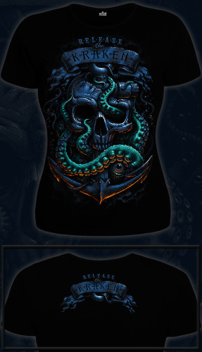 Женская футболка"RELEASE THE KRAKEN" фото 3