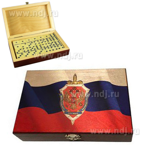 Домино в шкатулке "ФСБ" 21*13*5 см