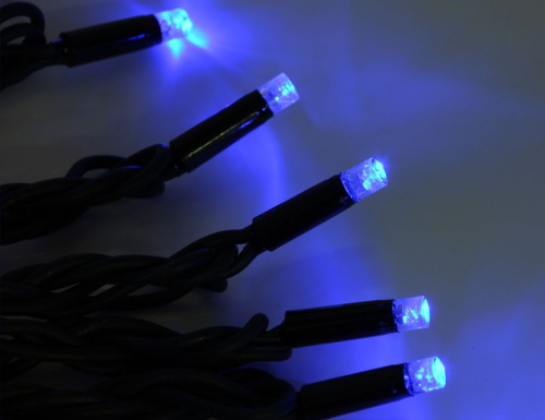 Уличная гирлянда Legoled 100 синих LED, холодное мерцание, 10 м, черный КАУЧУК, соединяемая, IP65, BEAUTY LED фото 4