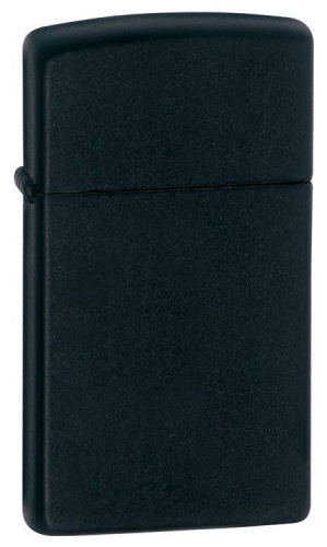 Зажигалка Zippo Slim Black Matte № 1618