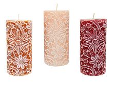 Декоративная свеча ручной работы ФРИВОЛИТЕ, разные цвета, Kaemingk