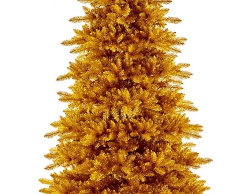 Золотая искусственная елка Барокко, ПВХ, Max CHRISTMAS фото 3