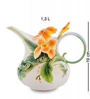 FM-82/ 1 Заварочный чайник "Лягушки и цветы канны" (Pavone)