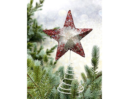 Ёлочная верхушка ЗВЕЗДА ЭТАНСЕЛЬ, 30 см, Christmas Deluxe