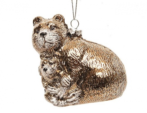 Ёлочное украшение "Медведица с медвежонком", 9 см, Kaemingk фото 2