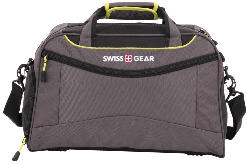 Сумка спортивная Swissgear, серый/салатовый, 48х24x30 см, 35 л фото 2