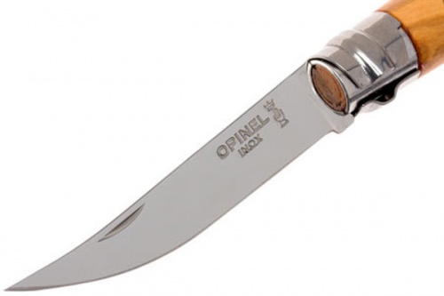 Нож филейный Opinel №8, рукоять оливковое дерево фото 4