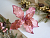 Пуансеттия НАТАЛЬ на клипсе, розовый антик, 22 см, Due Esse Christmas