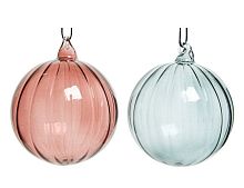 Набор стеклянных шаров "Изящная утончённость", (упаковка 2 шт.), разные модели, Kaemingk