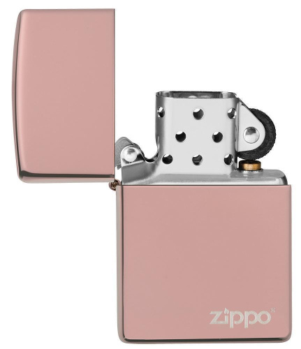 Зажигалка Zippo Classic с покрытием High Polish Rose Gold, латунь/сталь, розовое золото, глянцевая фото 2