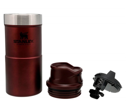 Термокружка Stanley Classic (0,35 литра), бордовая фото 2