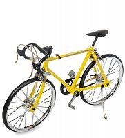 VL-19/3 Фигурка-модель 1:10 Велосипед гоночный "Roadbike" желтый