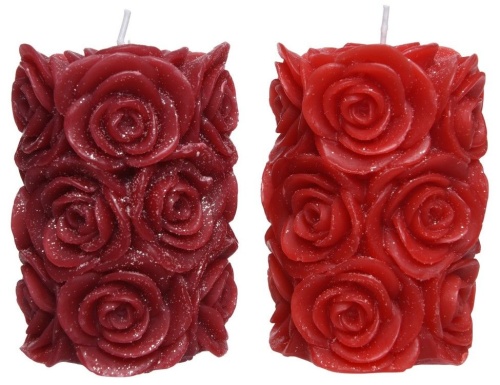 Дизайнерская свеча "Мерцающие розы", Kaemingk фото 4