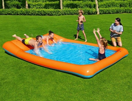 Надувной бассейн Slide-In Splash, 341x213x38 см, от 2 лет, BestWay, фото 2