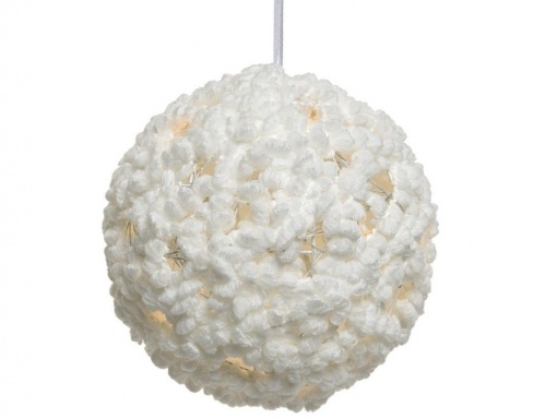 Светящийся шар Снежное Чудо, теплые белые LED лампы, батарейки, таймер (Kaemingk) фото 2