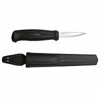 Нож Morakniv Wood Carving Basic, углеродистая сталь, черный