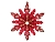 Снежинка КРИСТМАС СПИРИТ, пластик, красная, 12 см, Kurts Adler