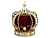 Ёлочная верхушка "Корона императрицы", красная, 35 см, Goodwill