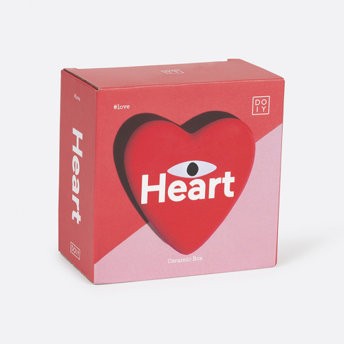 Шкатулка для украшений heart, 10х10х4 см, красная фото 4