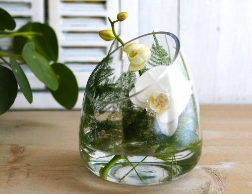 Стеклянная вазочка для флористических композиций "Сильва", 12.5 см, 4 SEASONS фото 3