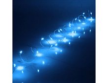 Светодиодная гирлянда РОСА, 3 м, 30 синих белых LED-огней, серебряная проволока, батарейки, IP20, Serpantin