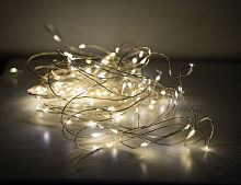 Гирлянда "Светлячки", LED-огни, медный провод, батарейки, Koopman International
