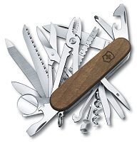 Нож Victorinox SwissChamp Wood, 91мм, 29 функций, дерево