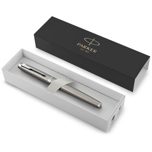 Parker IM Essential T319 - Brushed Metal CT, ручка роллер, F фото 3