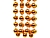 БУСЫ пластиковые ГИГАНТ, цвет: насыщенно-золотой, 20 мм, 2,7 м, Kaemingk