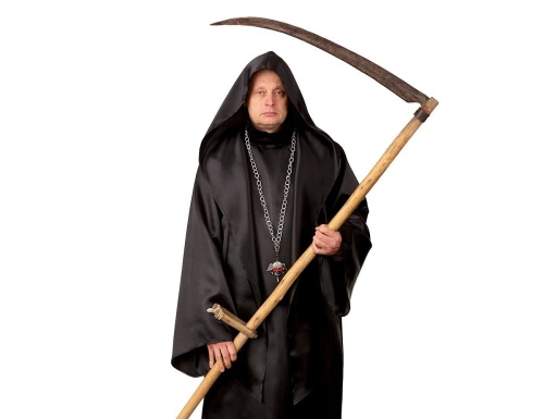 Взрослый карнавальный костюм Мрачный Жнец, 50-52 размер, Батик фото 2