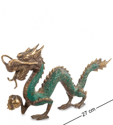 24-084 Фигура "Дракон" бронза (о.Бали) средняя