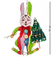 RK-456 Кукла подвесная "Кролик с елкой" - Вариант A