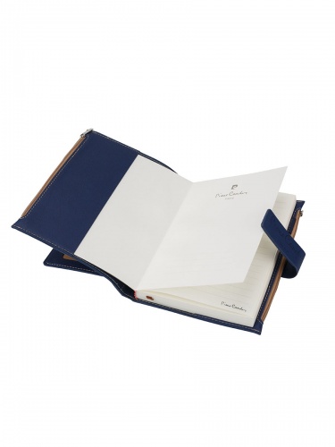 Записная книжка Pierre Cardin синяя в обложке, 21,5х15,5х3,5 см фото 9
