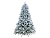 Искусственная ель ГАМИЛЬТОН (литая хвоя PE+PVC), заснеженная, 600 теплых белых LED-огней, 213 см, National Tree Company