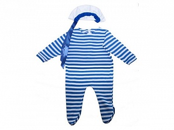 Детский костюм "Морячок малышок", на рост 75 см, 6-9 месяцев, Бока