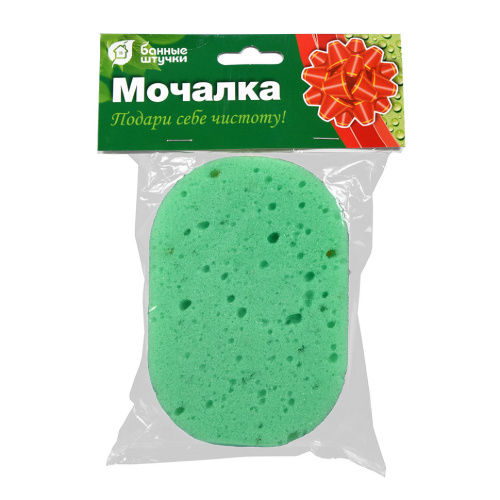 Мочалка из поролона Банные Штучки 3-х слойная овальная 32610 фото 4