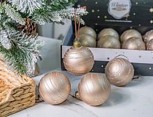 Набор стеклянных шаров ТУРНАЖ, 8 см, 12 шт., Winter Deco